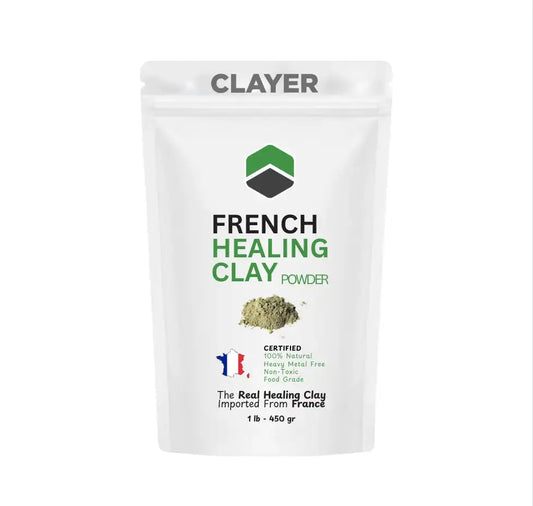 Best Bentonite Clay Powder - Food Grade 1 lb - Heavy Metal Free CLAYER