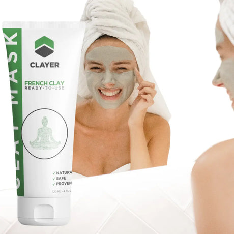 Clay Mask - 4FL.OZ. - Anti-Aging - Ready-to-Use healing clay - Facial Care - CLAYER