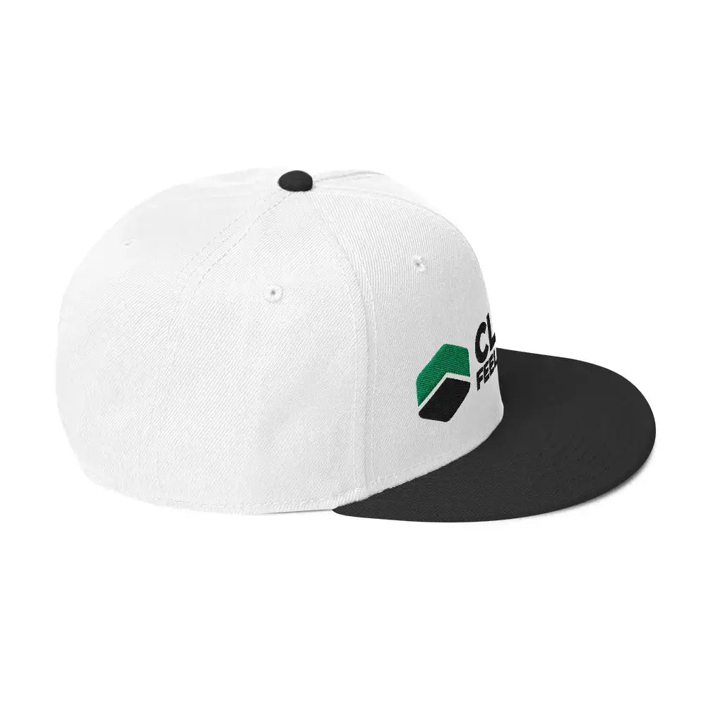 Feel Awesome Snapback Hat - CLAYER product flat lay