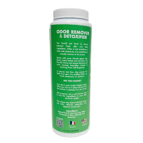 Odor Remover Powder - Heavy Metal Free Healing Clay 7 oz
