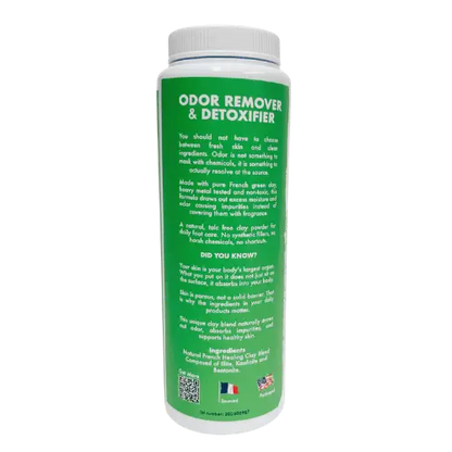 Odor Remover Powder - Heavy Metal Free Healing Clay 7 oz