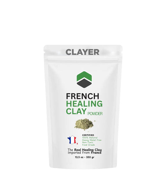 French Green Clay Powder - Heavy Metal Free - Food Grade CLAYER
