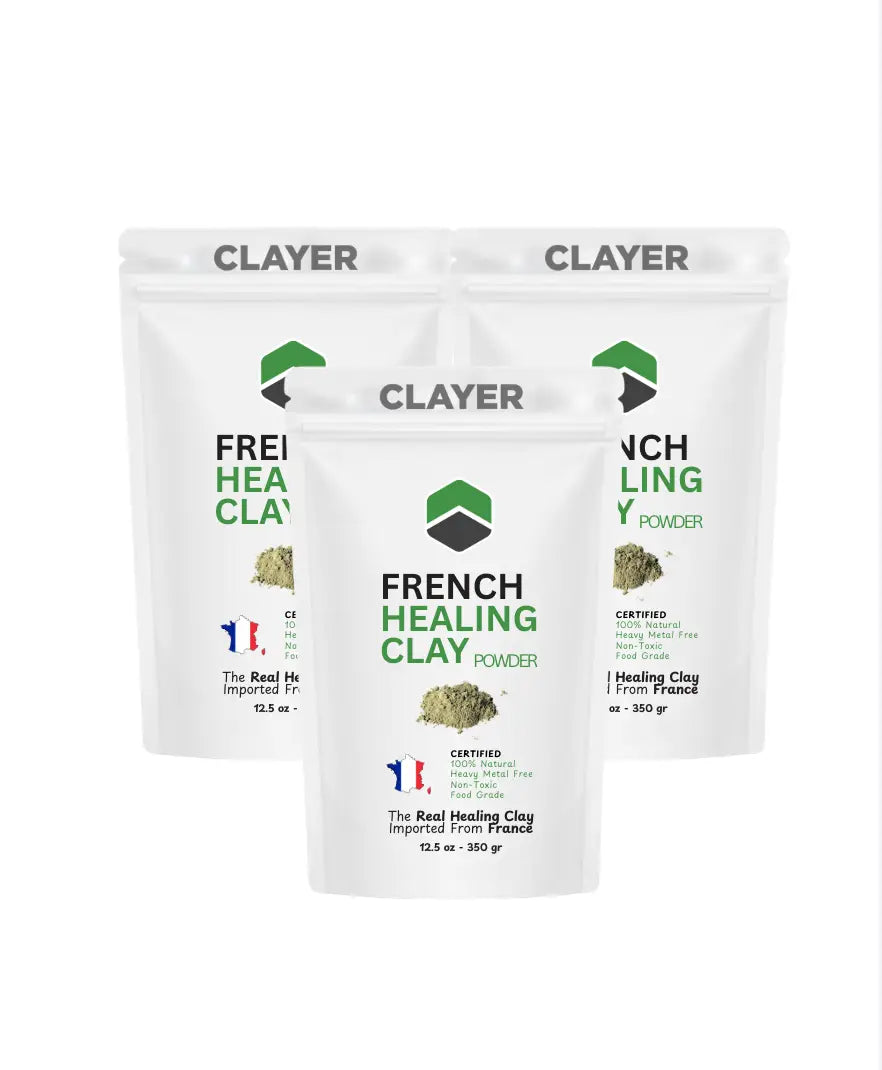 French Green Clay Powder - Heavy Metal Free - Food Grade CLAYER