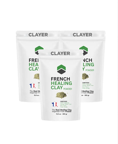 French Green Clay Powder - Heavy Metal Free - Food Grade CLAYER
