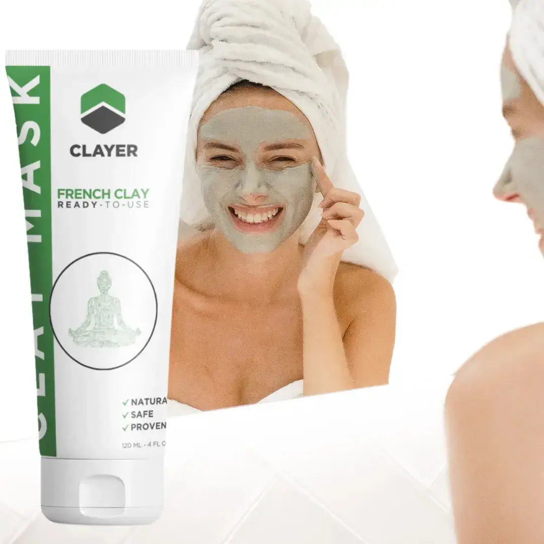 Clay Mask - 4FL.OZ. - Anti-Aging - Ready-to-Use healing clay - Facial Care - CLAYER