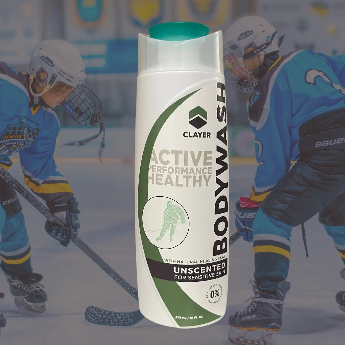 hockey gear wash Clayer® Natural BodyWash Hockey - 16 fl. oz