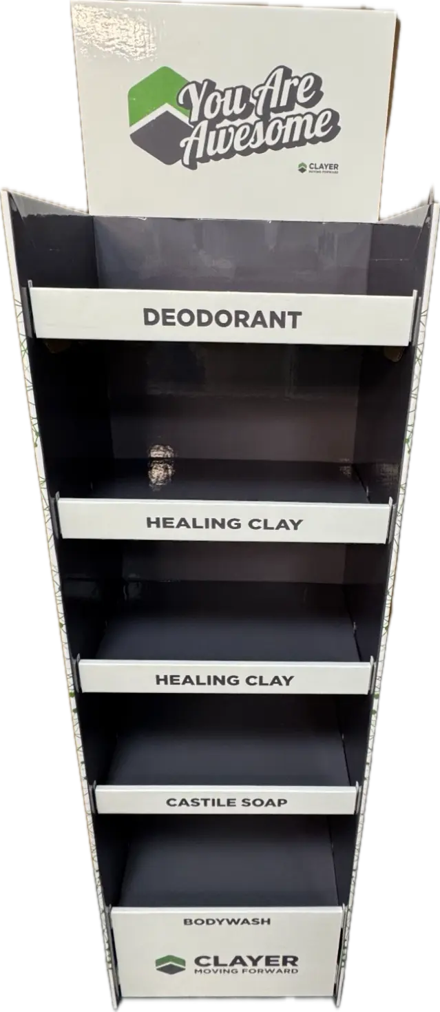 Stand Up Display Pack B2B - CLAYER