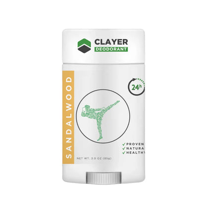 Natural Deodorant - Fighters Pro Sport - 3.35 OZ - NEW FORMULA - CLAYER