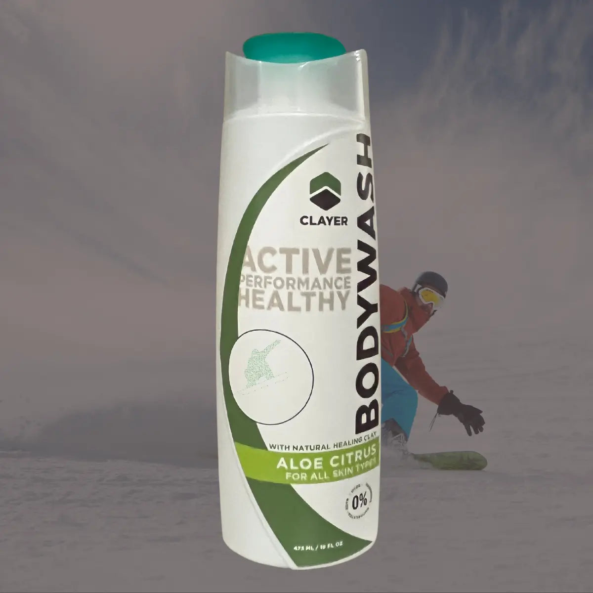 Snowboarder natural bodywash