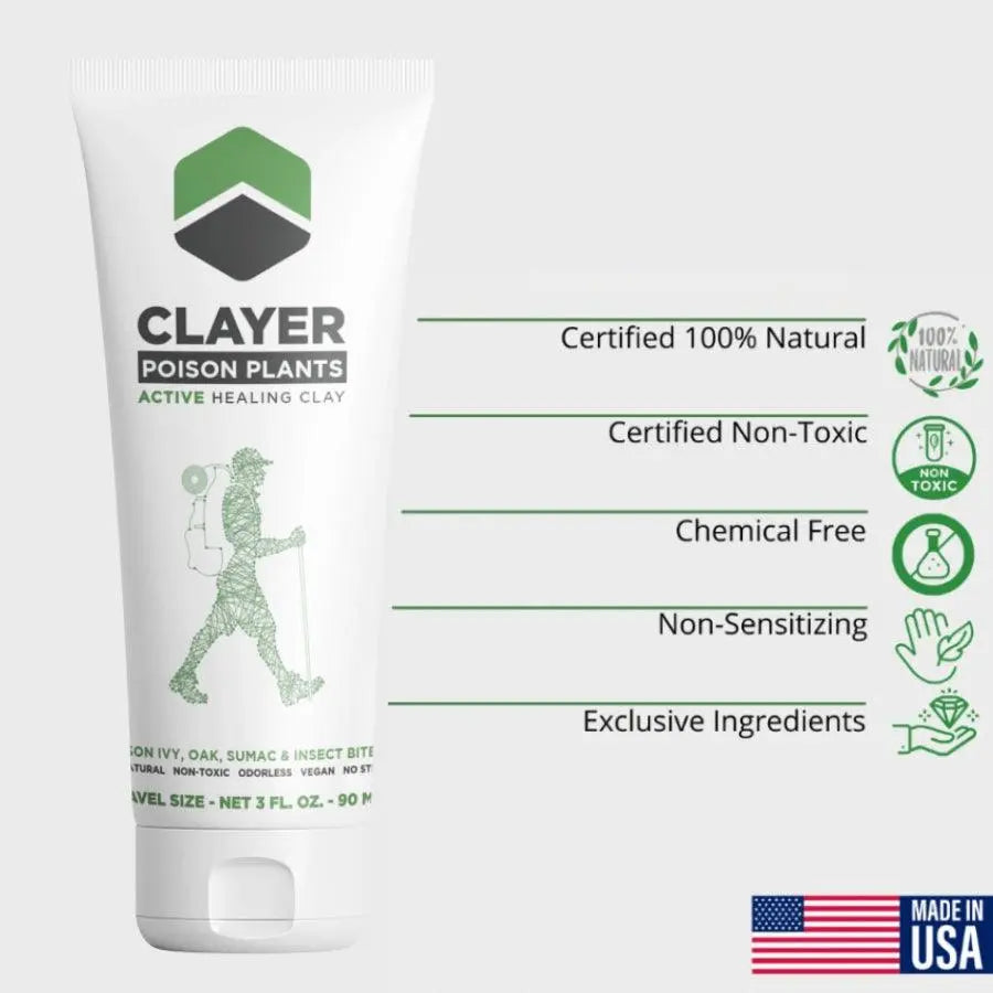 Adventure Care - 3FL.OZ. - Poison Ivy, Oak, Sumac and Insect bites - CLAYER
