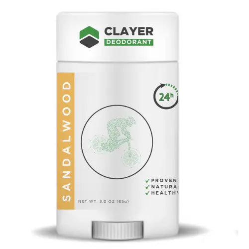 Natural Deodorant - Bike Riders 2.75 OZ - Aluminum Free CLAYER- green clay - healing clay - bentonite clay