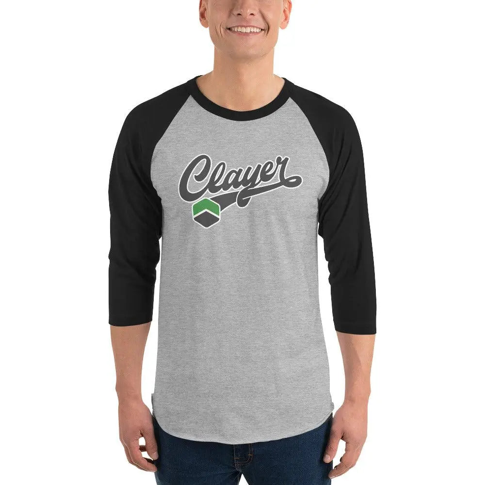 Clayer Raglan-Shirt mit 3/4-Ärmeln – CLAYER