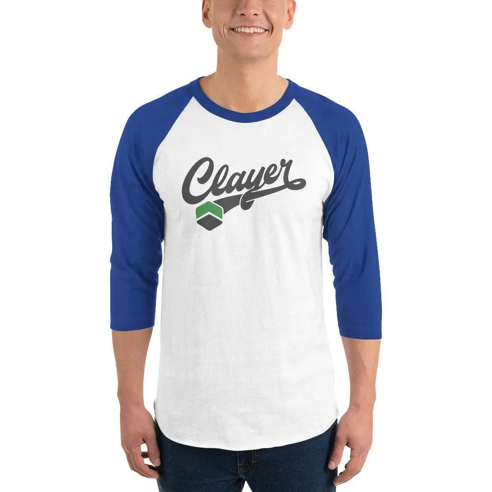 Clayer Raglan-Shirt mit 3/4-Ärmeln – CLAYER