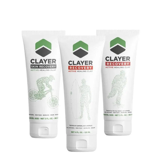 Clayer - Arcilla curativa para deportes de acción - Paquete de 3 - CLAYER