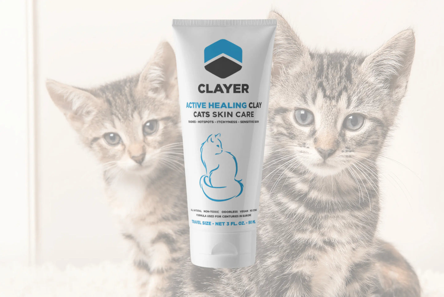 Clayer - Active Cat Healing Clay - Cuidados com gatos - CLAYER