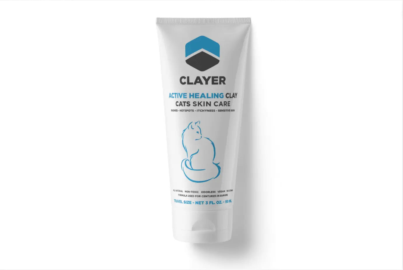 Clayer - Arcilla curativa activa para gatos - Cuidado de gatos - CLAYER