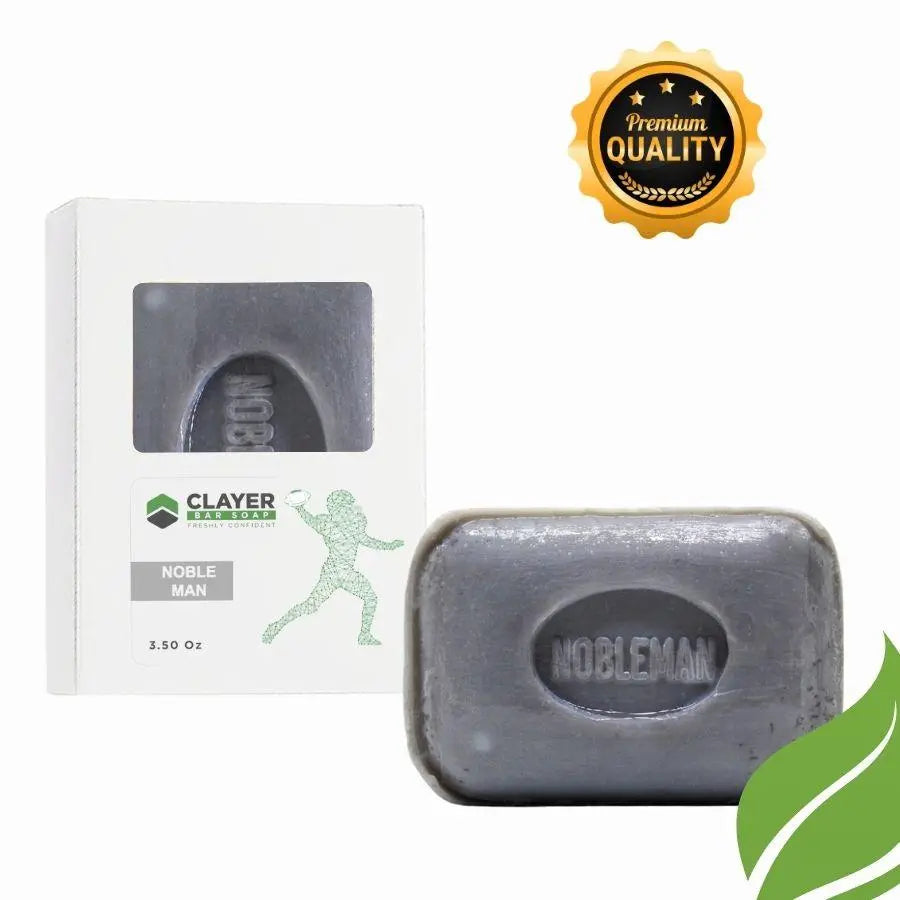 Clayer - Football Natural Bar Soap - 3.5 oz - Pack of 3 - CLAYER