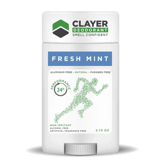Desodorante Natural Clayer - Estilo de Vida Ativo - 2.75 OZ - CLAYER