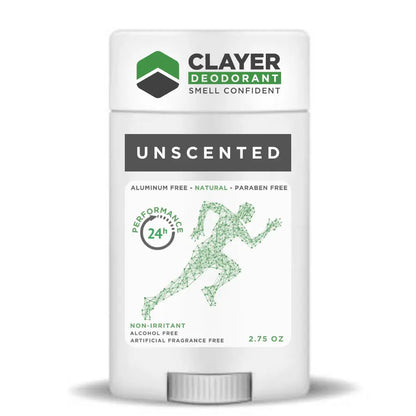 Desodorante natural Clayer - Estilo de vida activo - 2.75 OZ - CLAYER
