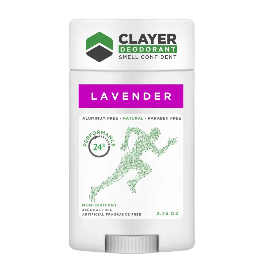 Clayer Natural Deodorant - Active Lifestyle - 2.75 OZ - Pack of 3 - CLAYER