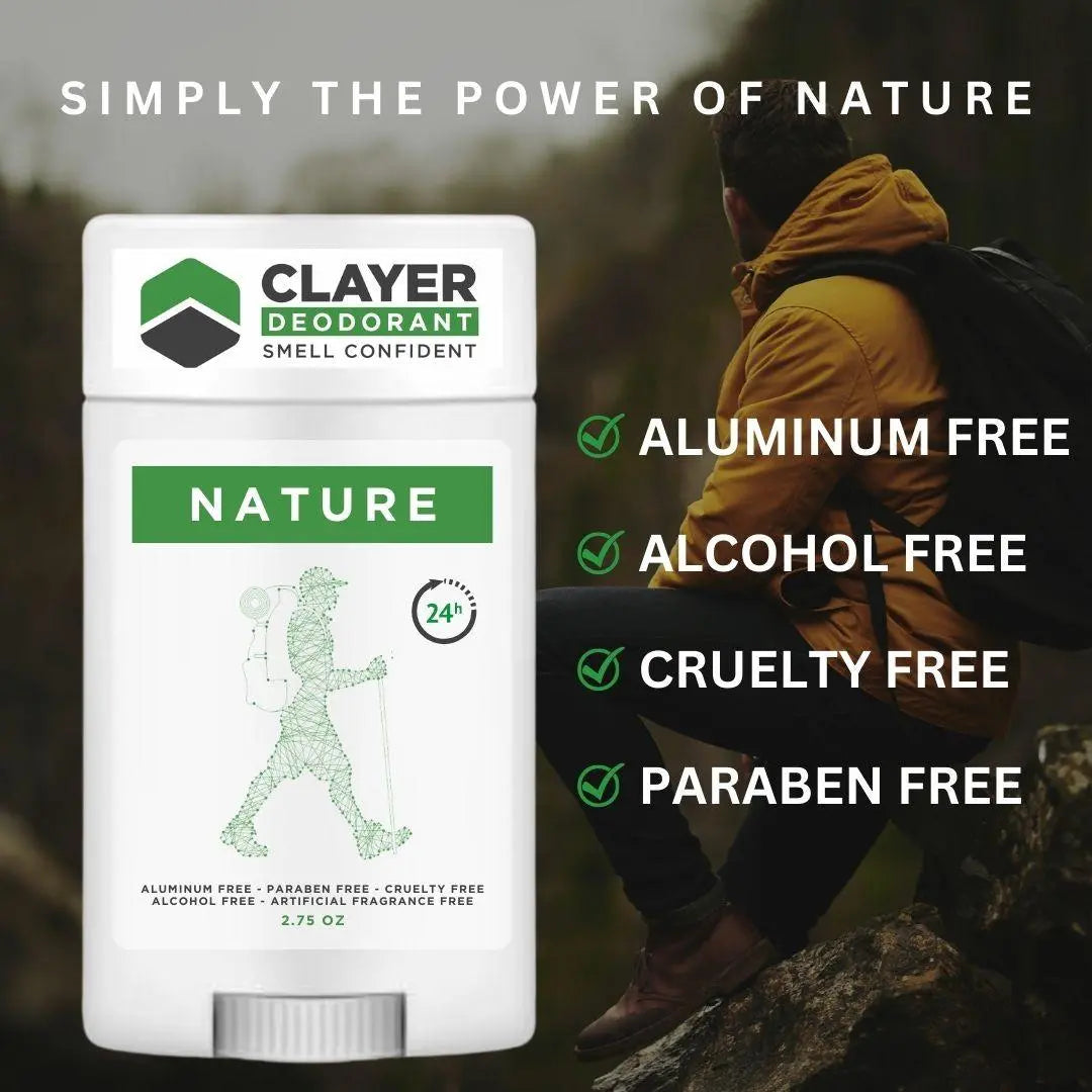 Clayer Natural Deodorant - Adventure 2.75 OZ - CLAYER