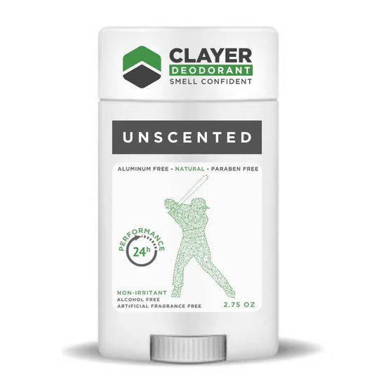 Deodorante naturale Clayer - Giocatori di baseball - 2.75 OZ - CLAYER