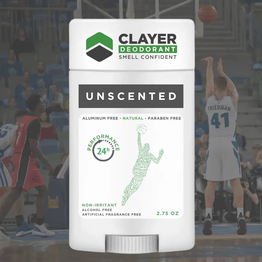 Déodorant naturel Clayer - Joueurs de basket-ball - 2.75 OZ - CLAYER