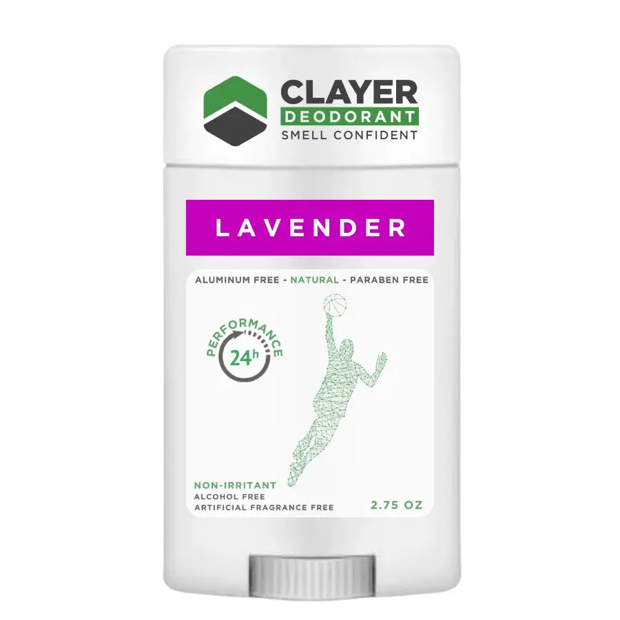 Clayer Natural Deodorant - Basketball Players - 2.75 OZ - Pack of 3 - CLAYER