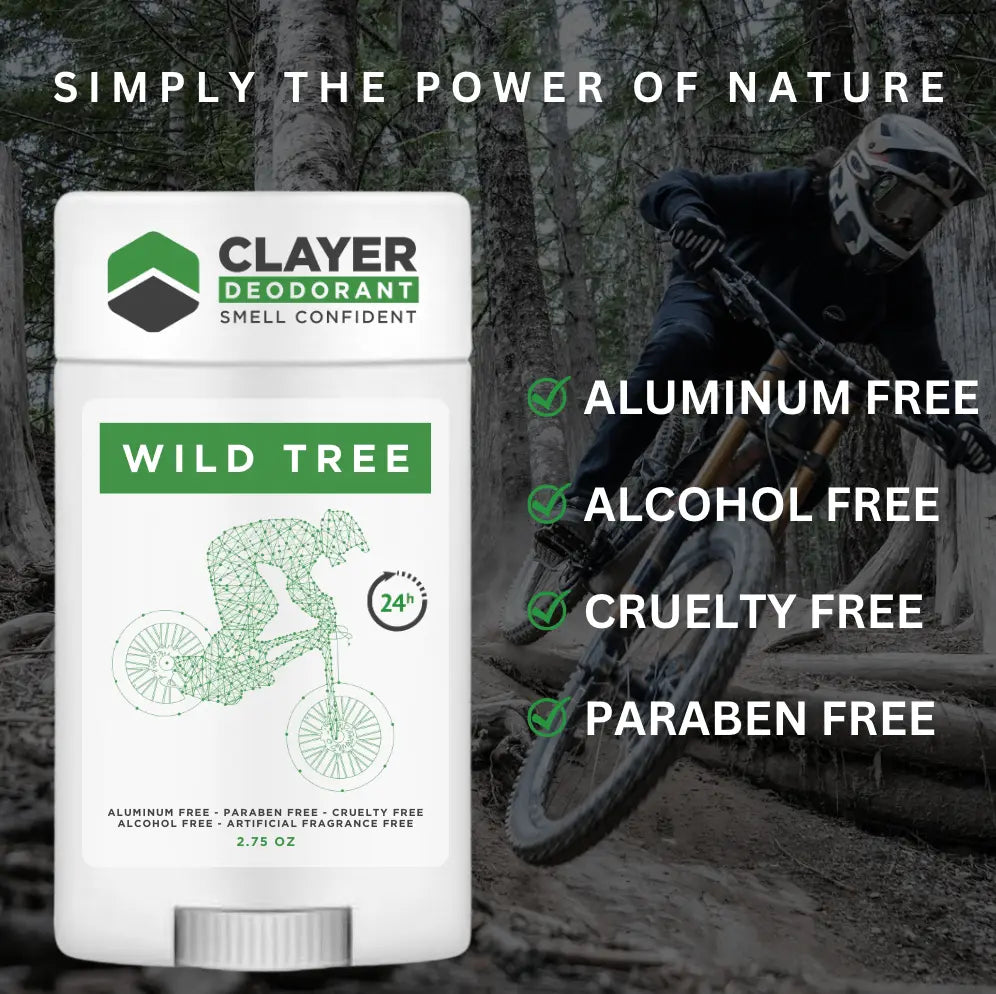 Clayer Natural Deodorant - Bike Riders 2.75 OZ - CLAYER