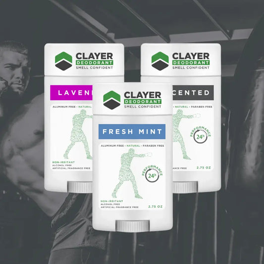 Натуральный дезодорант Clayer — Fighter Pro Sport — 2.75 унции — упаковка из 3 шт. — CLAYER