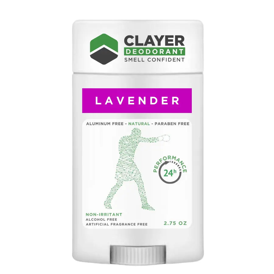 Clayer Natürliches Deodorant – Fighter Pro Sport – 2.75 OZ – 3er-Pack – CLAYER