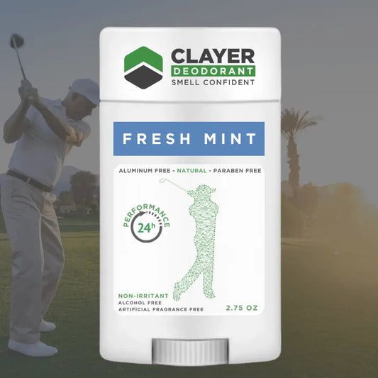 Clayer 天然除臭剂 - 高尔夫球手 2.75 盎司 - CLAYER
