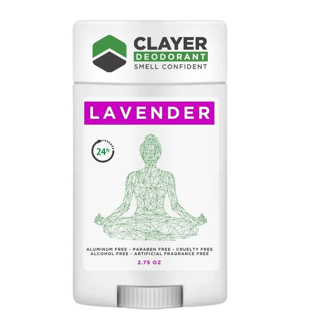 Desodorante Natural Clayer - Saúde e Paz 2.75 OZ - CLAYER