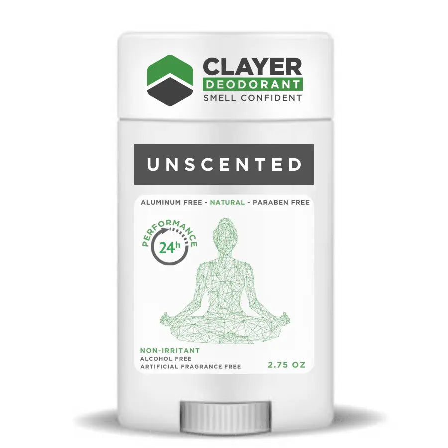 Clayer Natürliches Deodorant – Gesundheit und Frieden 2.75 OZ – 3er-Pack – CLAYER