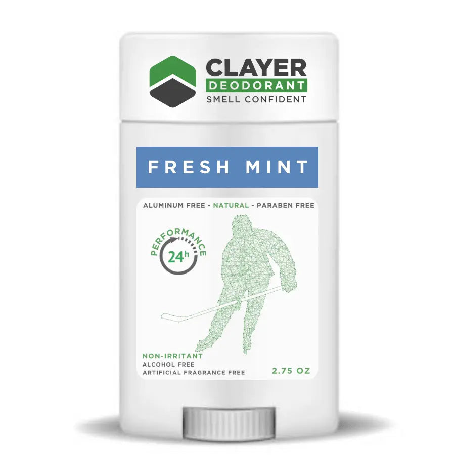 Clayer Natural Deodorant - Hockey Players - 2.75 OZ - CLAYER