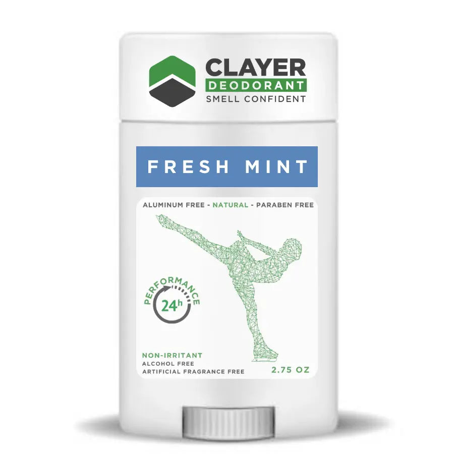 Clayer Natural Deodorant - Ice Skaters - 2.75 OZ - CLAYER
