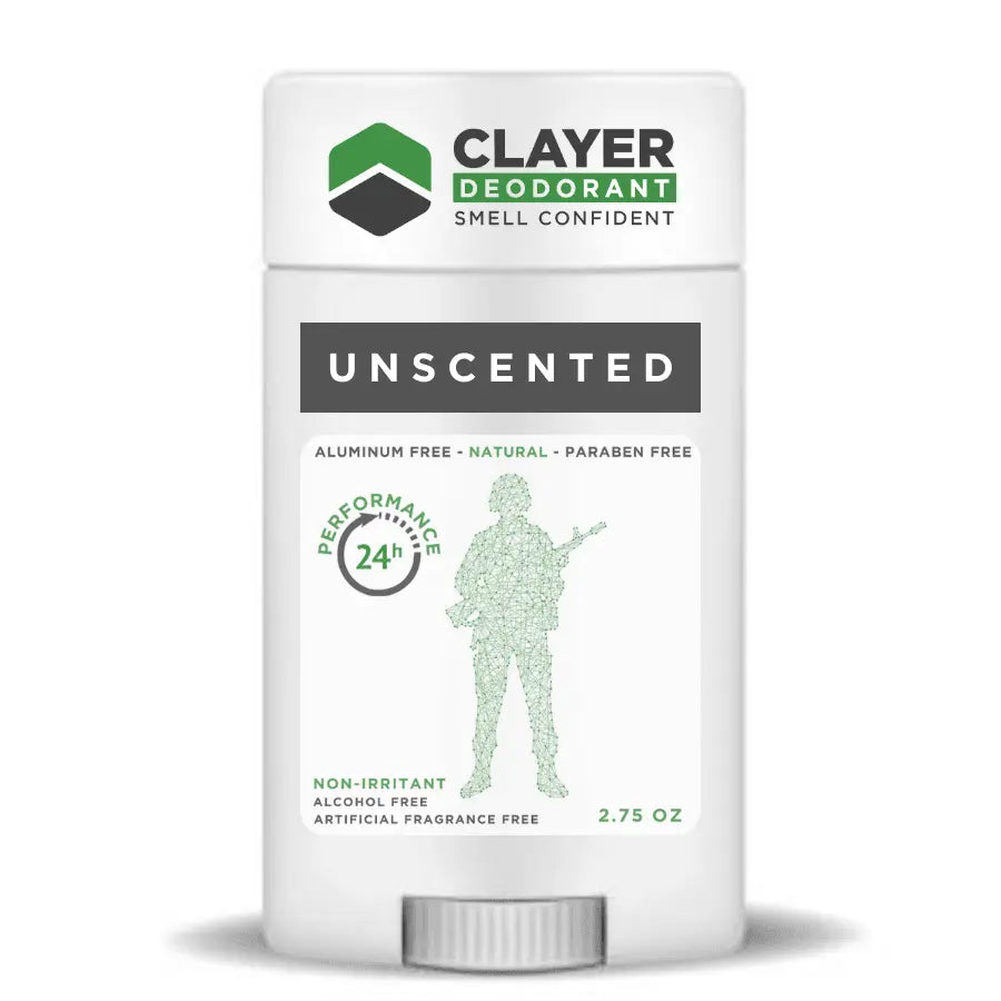 Clayer Natürliches Deodorant – Militärspieler – 2.75 OZ – 3er-Pack – CLAYER