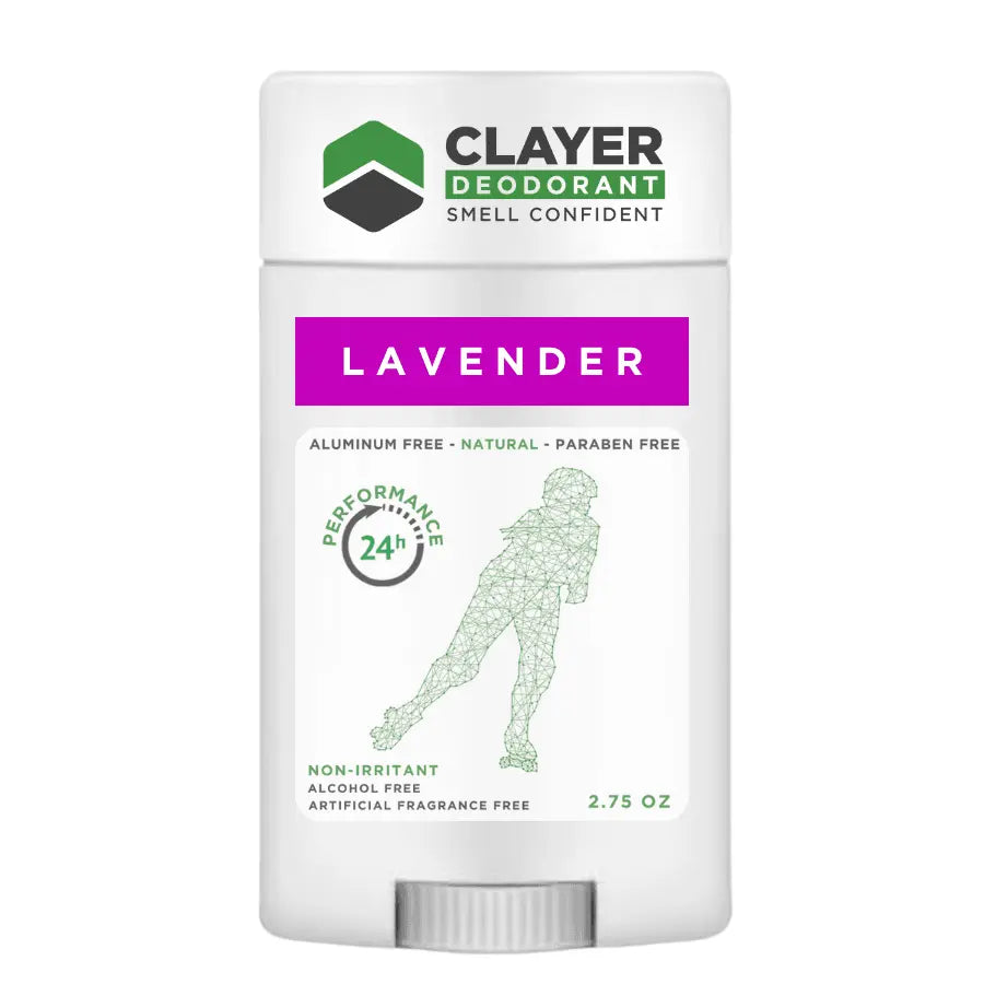 Clayer Natural Deodorant - Roller Skaters - 2.75 OZ - Pack of 3 - CLAYER