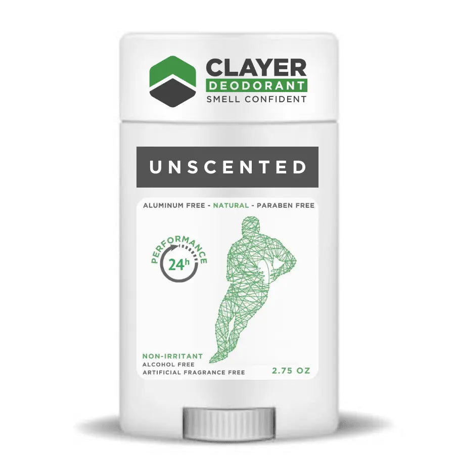 Clayer Natural Deodorant - Rugby Pro Sport - 2.75 OZ - Pack of 3 - CLAYER
