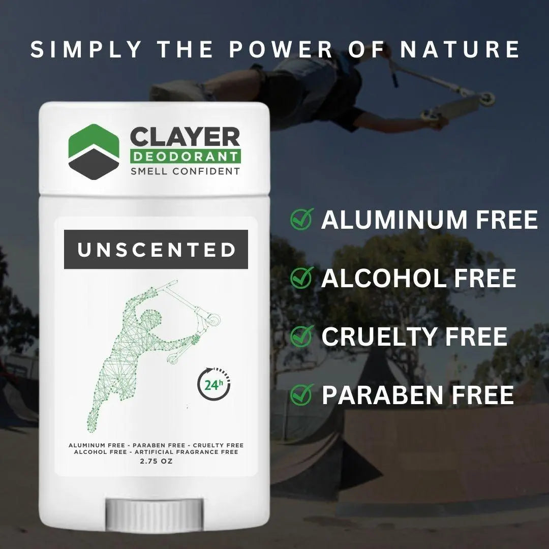 Натуральный дезодорант Clayer — для любителей скутеров — 2.75 унции — CLAYER