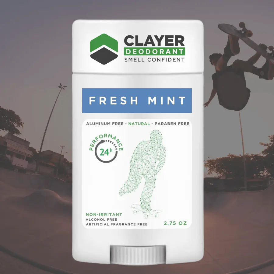 Deodorante naturale Clayer - Skateboarder - 2.75 OZ - CLAYER