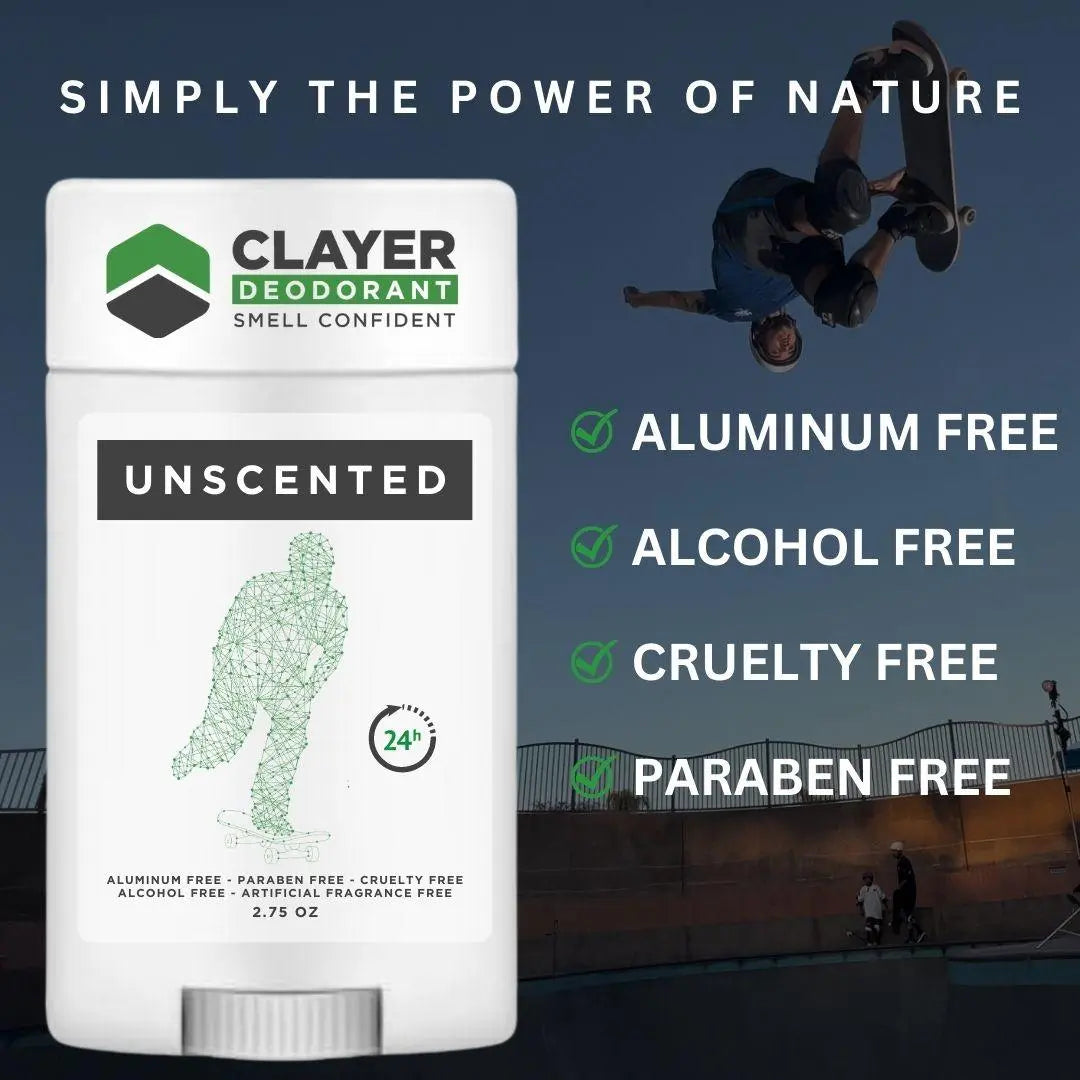 Clayer Natural Deodorant - Rullalaudat - 2.75 OZ - CLAYER