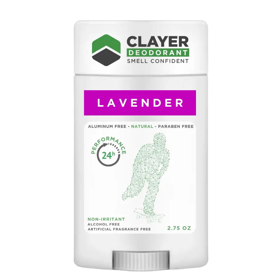 Натуральный дезодорант Clayer — для скейтбордистов — 2.75 унции — CLAYER