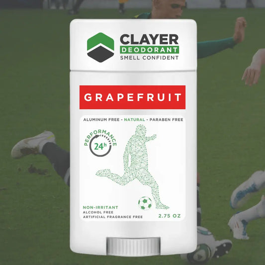 Clayer Natural Deodorant - Jalkapallon pelaajat - 2.75 OZ - CLAYER