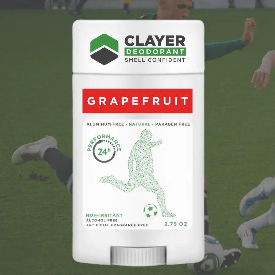 Deodorante naturale Clayer - Giocatori di calcio - 2.75 OZ - CLAYER