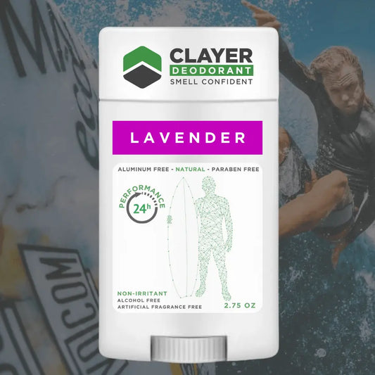 Clayer 天然除臭剂 - 冲浪者 - 2.75 OZ - CLAYER