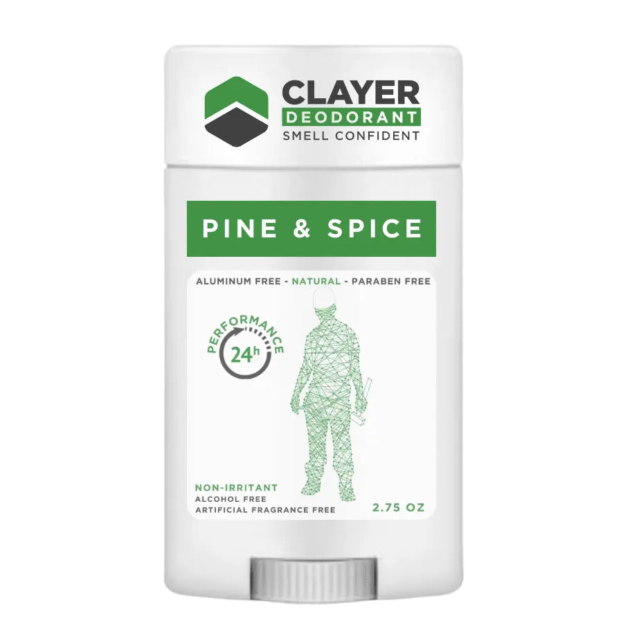 Clayer Natural Deodorant - Workers - 2.75 OZ - Pack of 3 - CLAYER