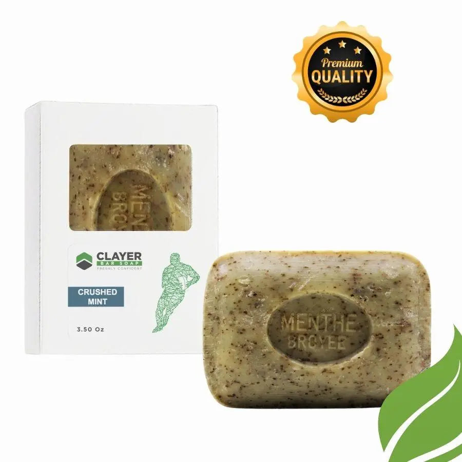 Clayer – Rugby Natural Bar Soap – 3.5 oz – 3er-Pack – CLAYER