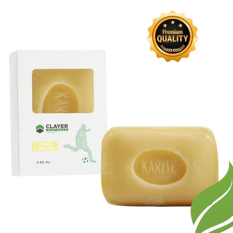 Clayer – Soccer Natural Bar Soap – 3.5 oz – 3er-Pack – CLAYER