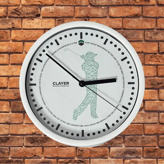 Clayer - Wall Clock 8" Golfing - CLAYER